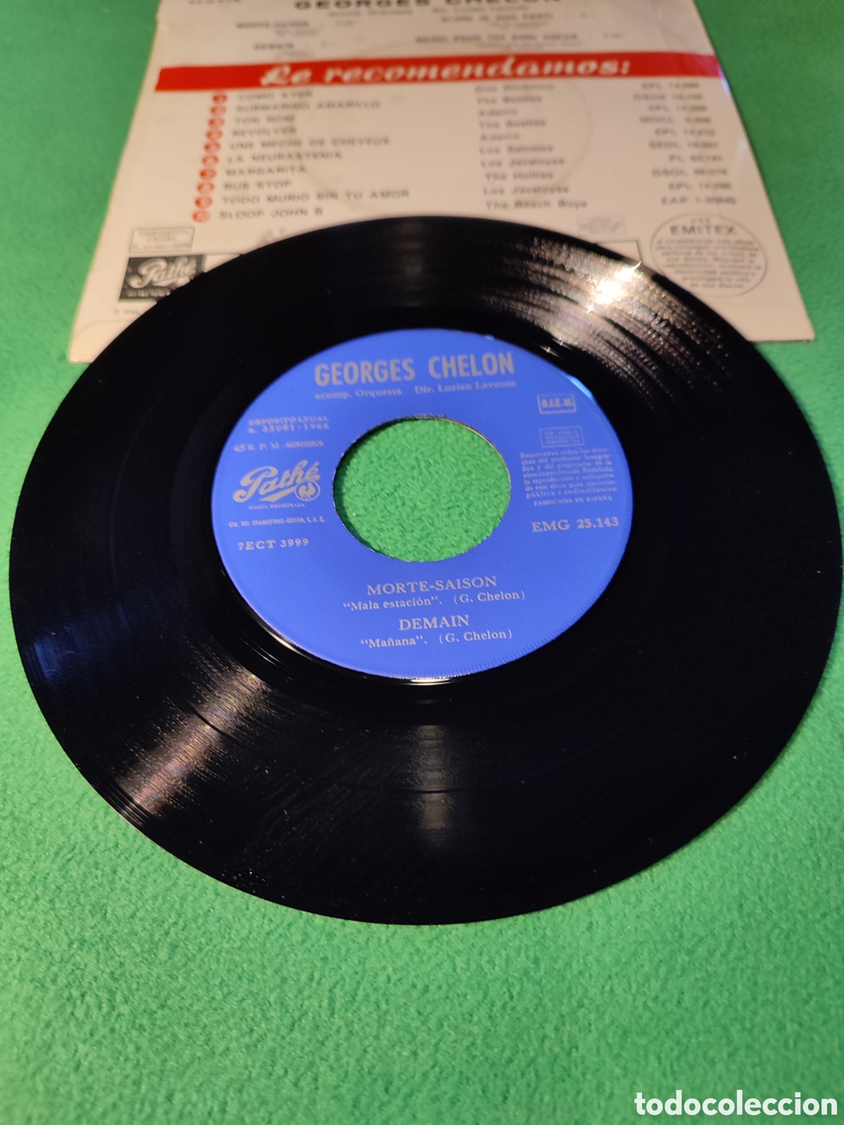Discos de vinilo: Georges Chelon - Morte- Saison + 3 - Foto 2