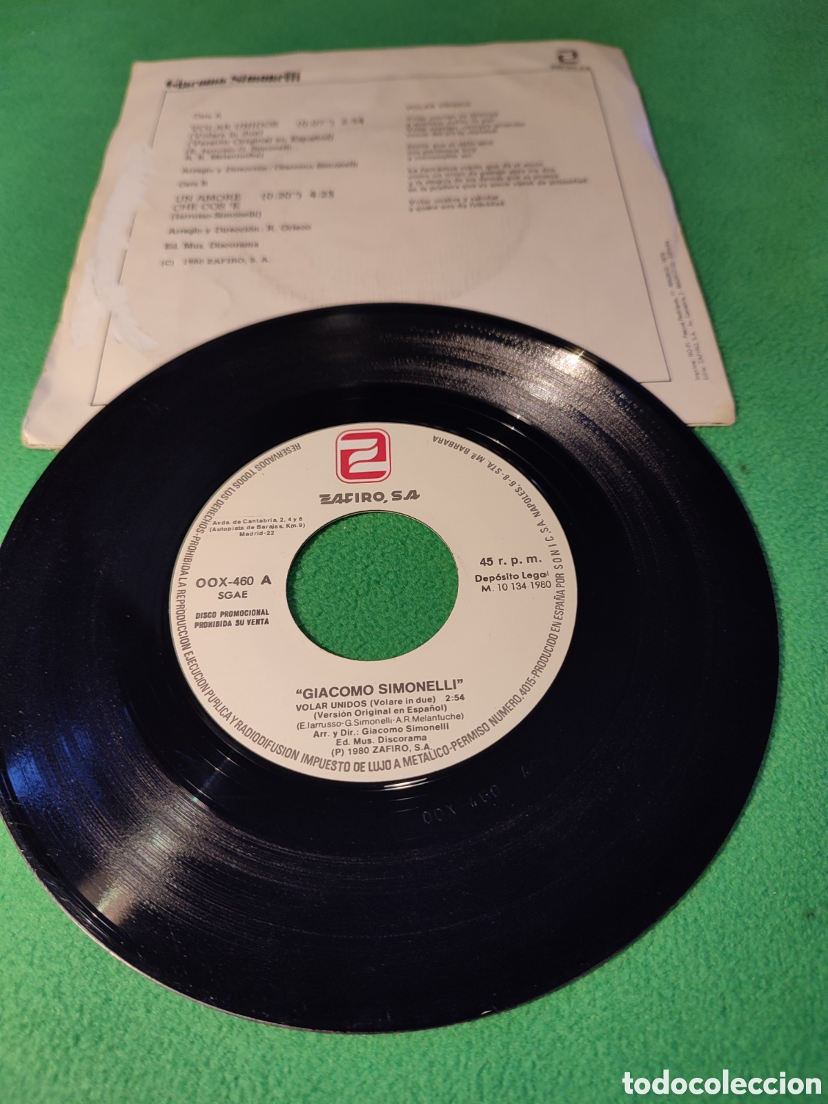 Discos de vinilo: Giacomo Simonelli - Volar Unidos - Foto 2