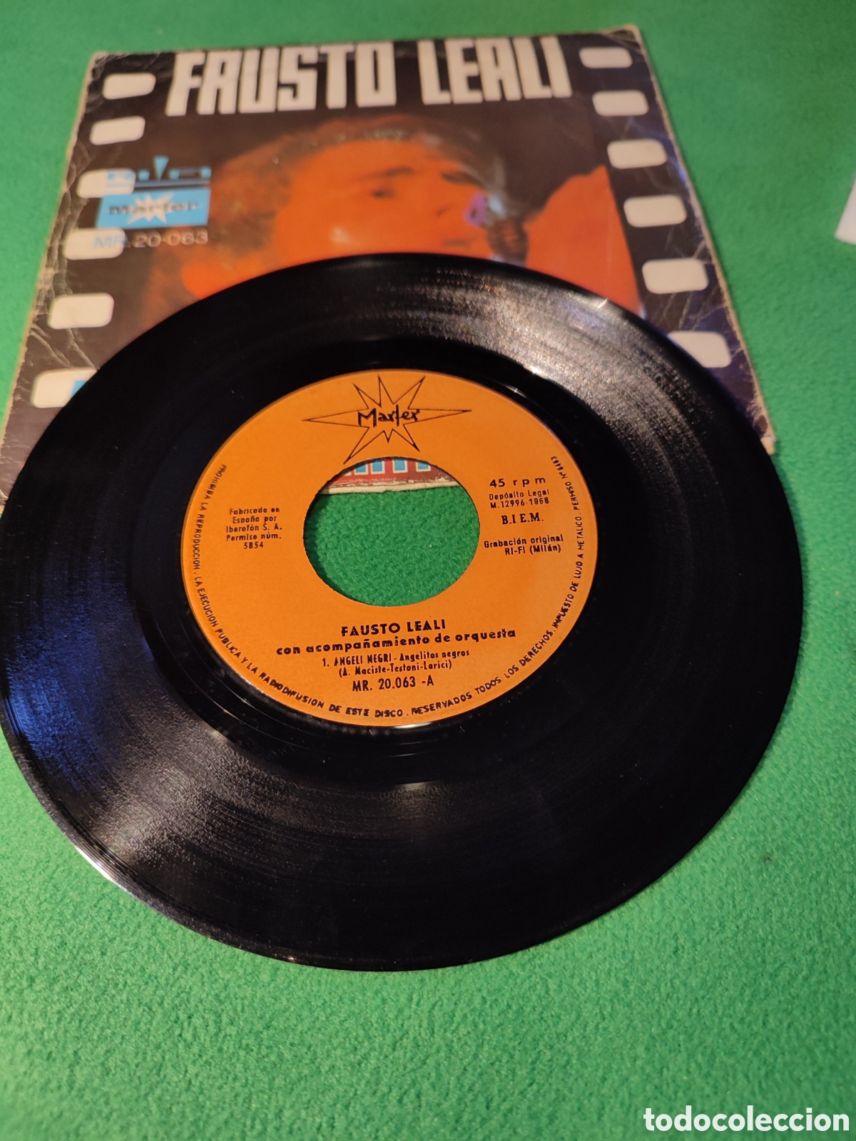 Discos de vinilo: Fausto Leali - Angelitos negros - Foto 2