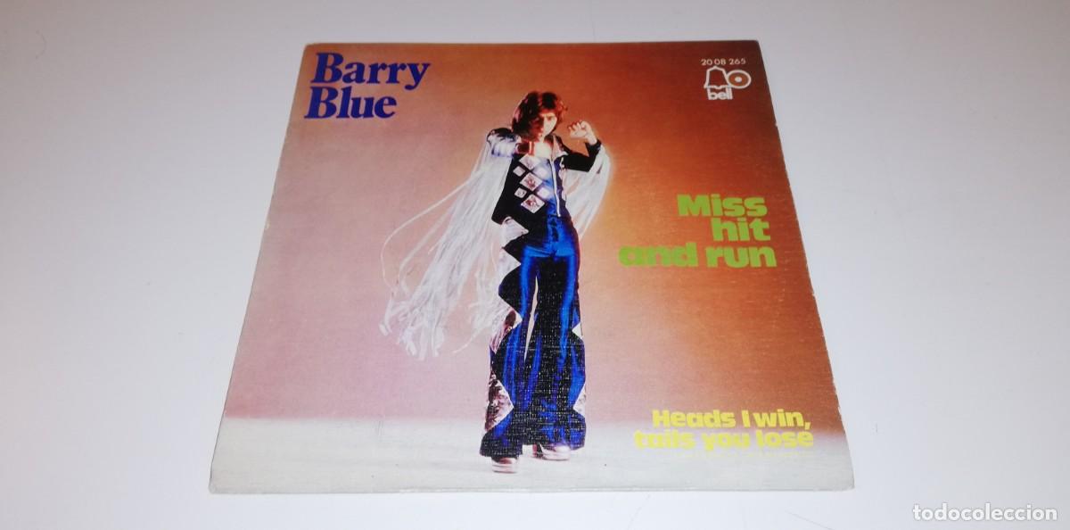 Disques de vinyle: S17- Barry Blue - Miss Hit And Run (7&rdquo;, Single)- POR VG+ DIS NM