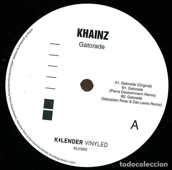 Discos de vinilo: Khainz &ndash; Gatorade-GERMANY-2012-MAXI - Foto 1