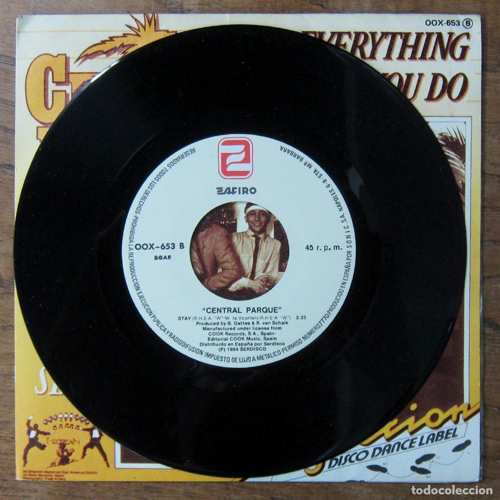 Discos de vinilo: CENTRAL PARQUE - EVERYTHING YOU DO / STAY - 1984 - HOLANDA, - Foto 4