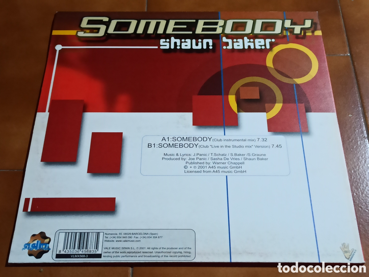 Discos de vinilo: Shaun Baker &lrm;&ndash; Somebody - Foto 2