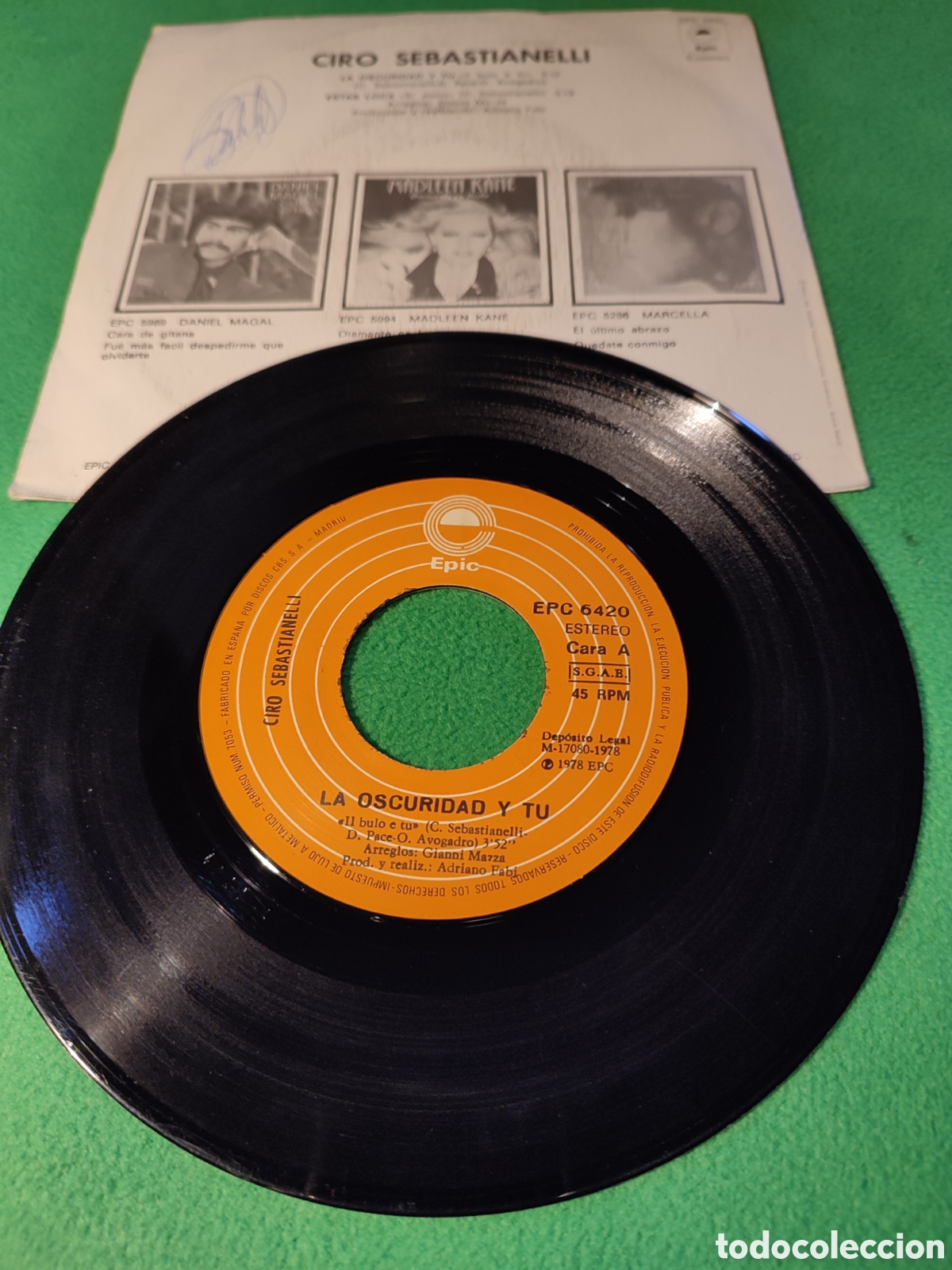 Discos de vinilo: Ciro Sebastianelli - La oscuridad y tu - Foto 2