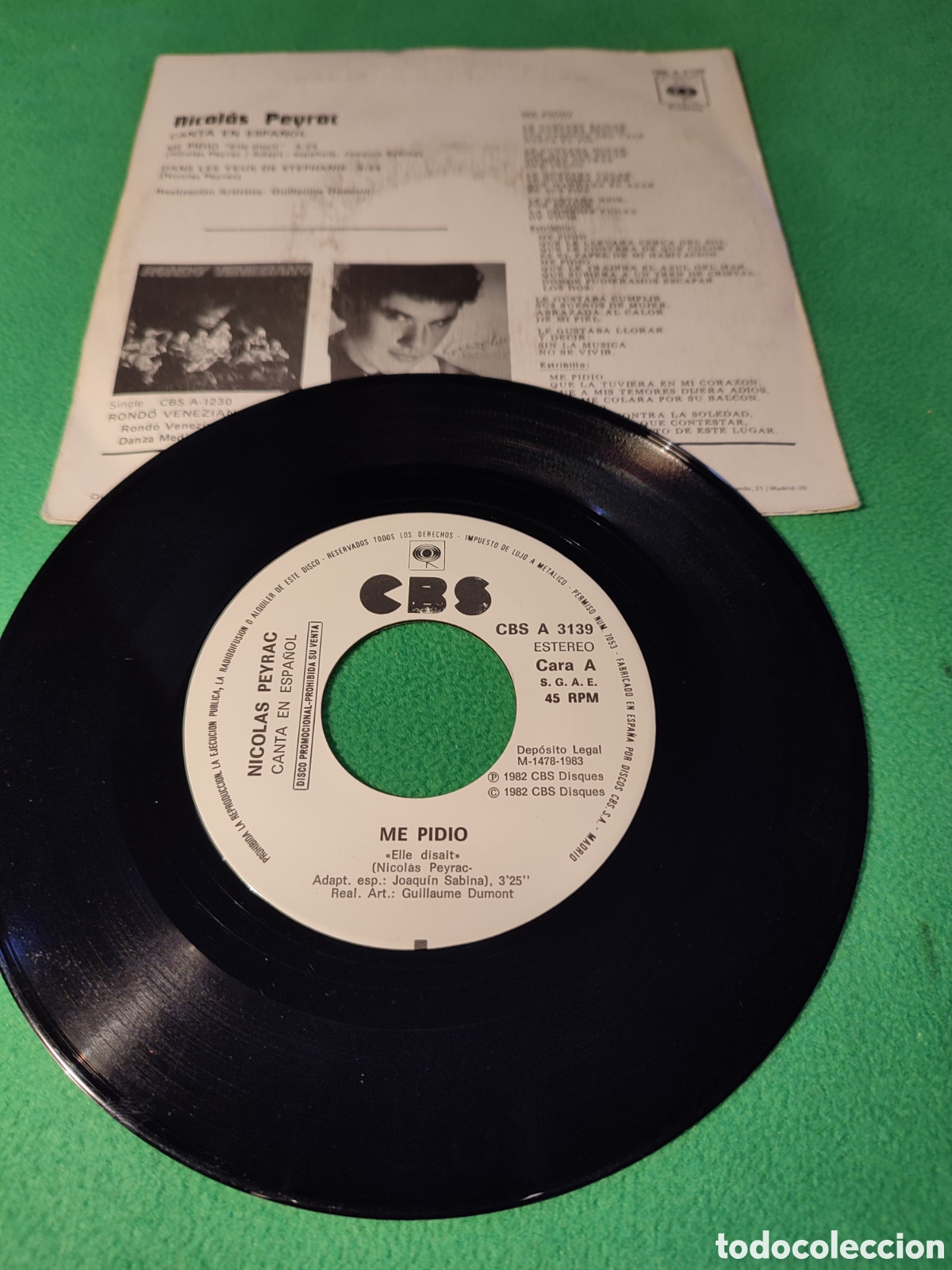 Discos de vinilo: Nicol&aacute;s Peyrac - Me pidi&oacute; - Foto 2