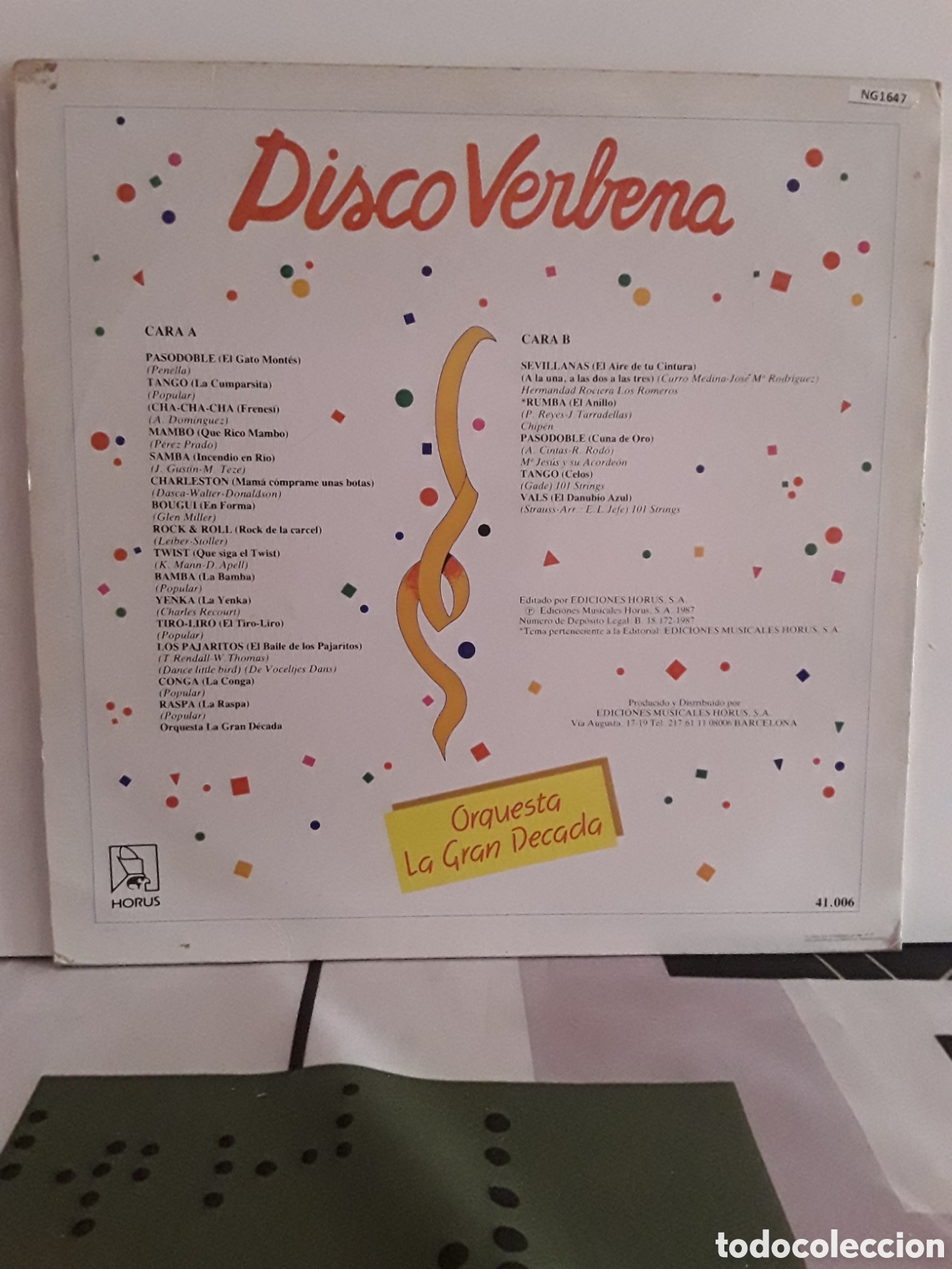 Discos de vinilo: Orquesta la Gran Decada &lrm;&ndash; Disco Verbena - Foto 2
