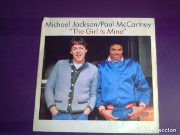 Discos de vinilo: Michael Jackson / Paul McCartney &ndash; The Girl Is Mine - Sg EPIC 1982 - MUY POCO USO