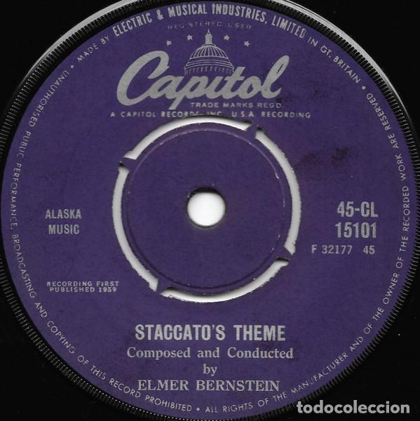Discos de vinilo: Elmer Bernstein &lrm;&ndash; Staccatos Theme - 7&rdquo; - Foto 1