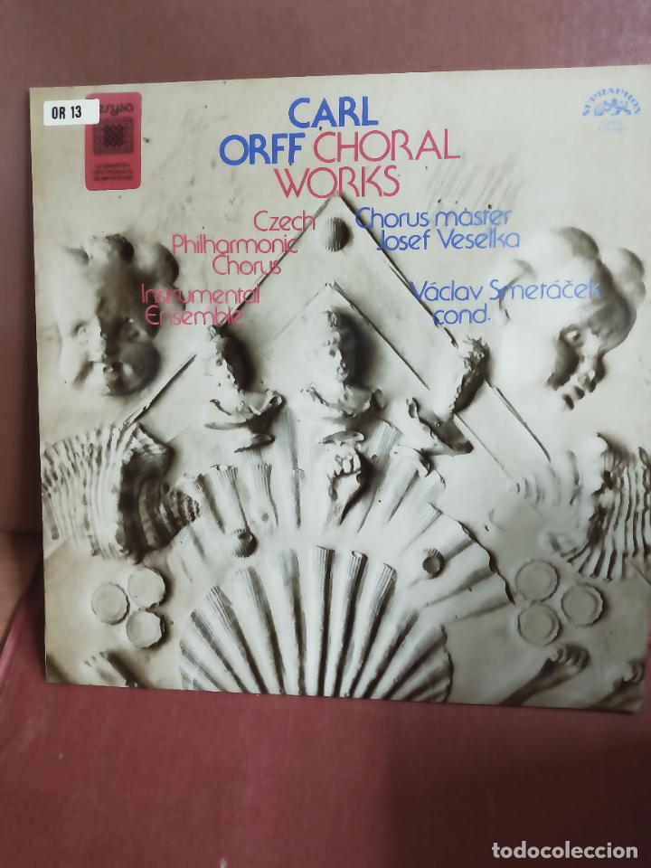Discos de vinilo: CARL ORFF CHORAL WORKS. LP SUPRAPHON - Foto 1