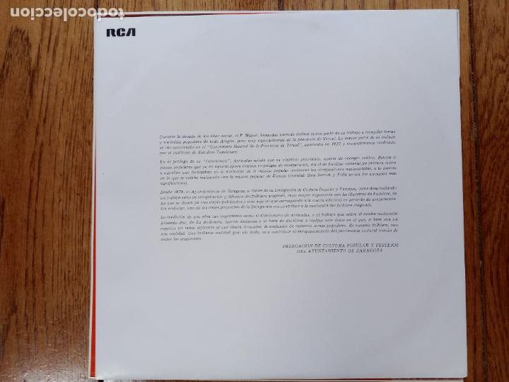 Discos de vinilo: La Bullonera - del folklore aragon&eacute;s - Foto 4