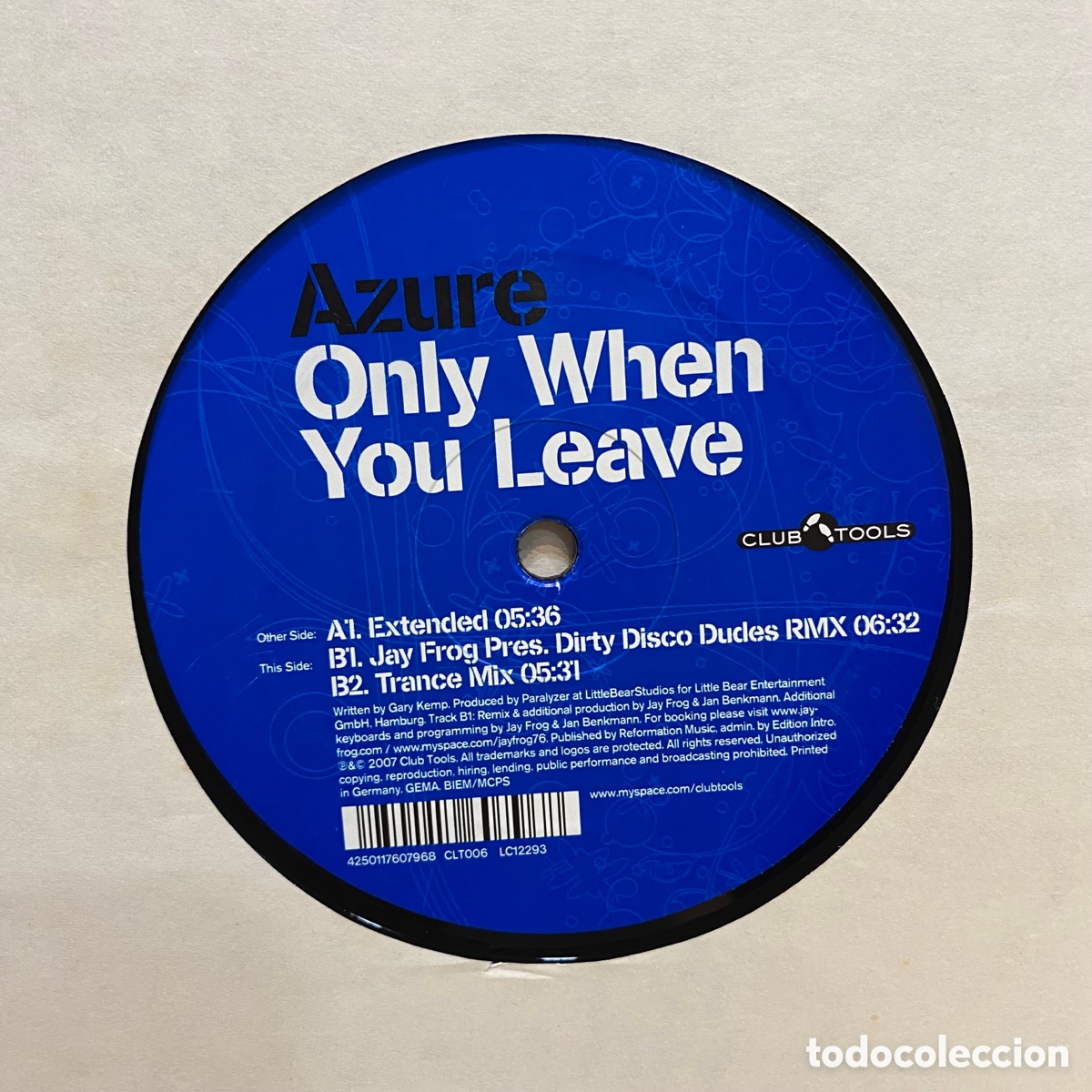 Discos de vinilo: Azure - Only When You Leave (12&rdquo;) - Foto 1