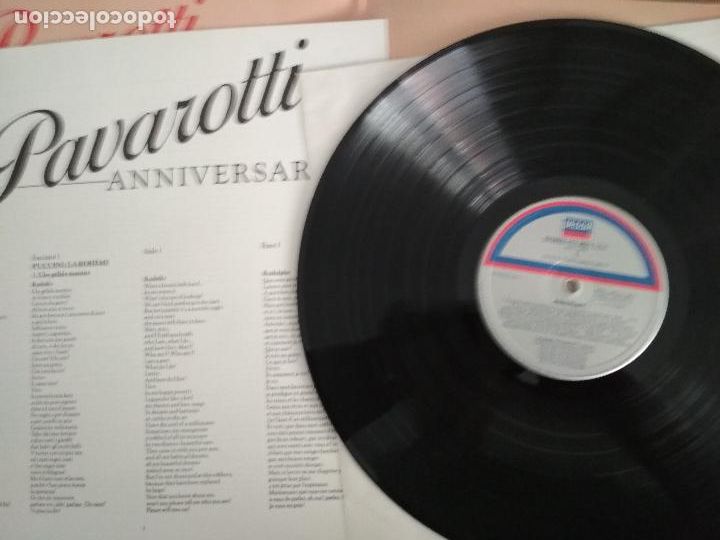 Discos de vinilo: PAVAROTTI, ANIVERSARY, decca,1986 - Foto 3