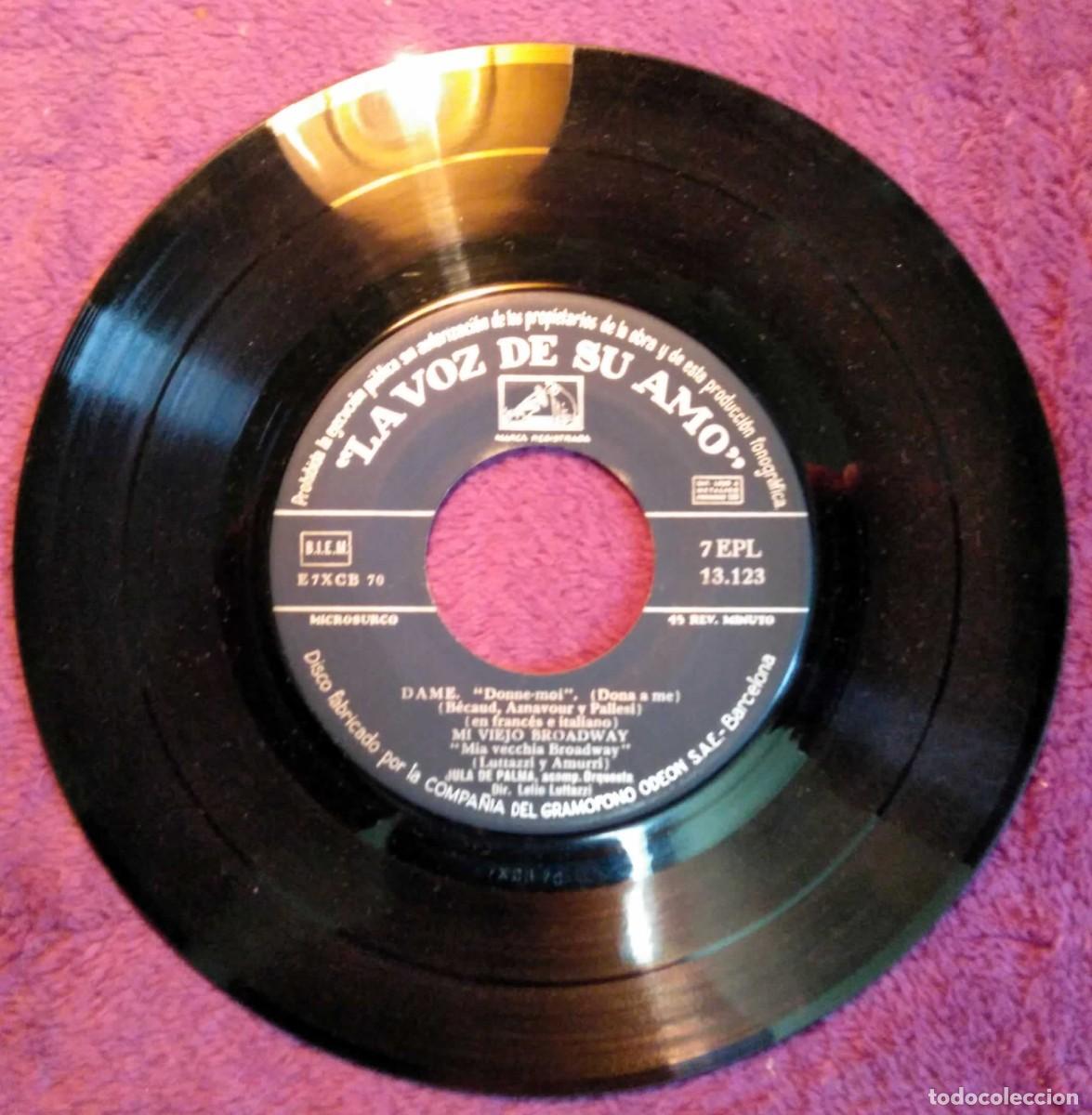 Discos de vinilo: Vinilo EP Jula de Palma - Chiquillo, 1956 - Foto 3