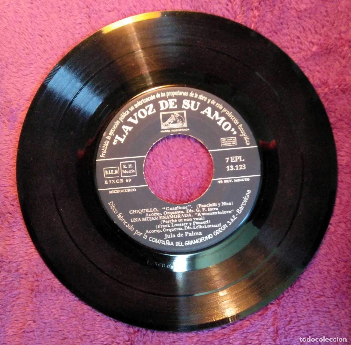 Discos de vinilo: Vinilo EP Jula de Palma - Chiquillo, 1956 - Foto 4