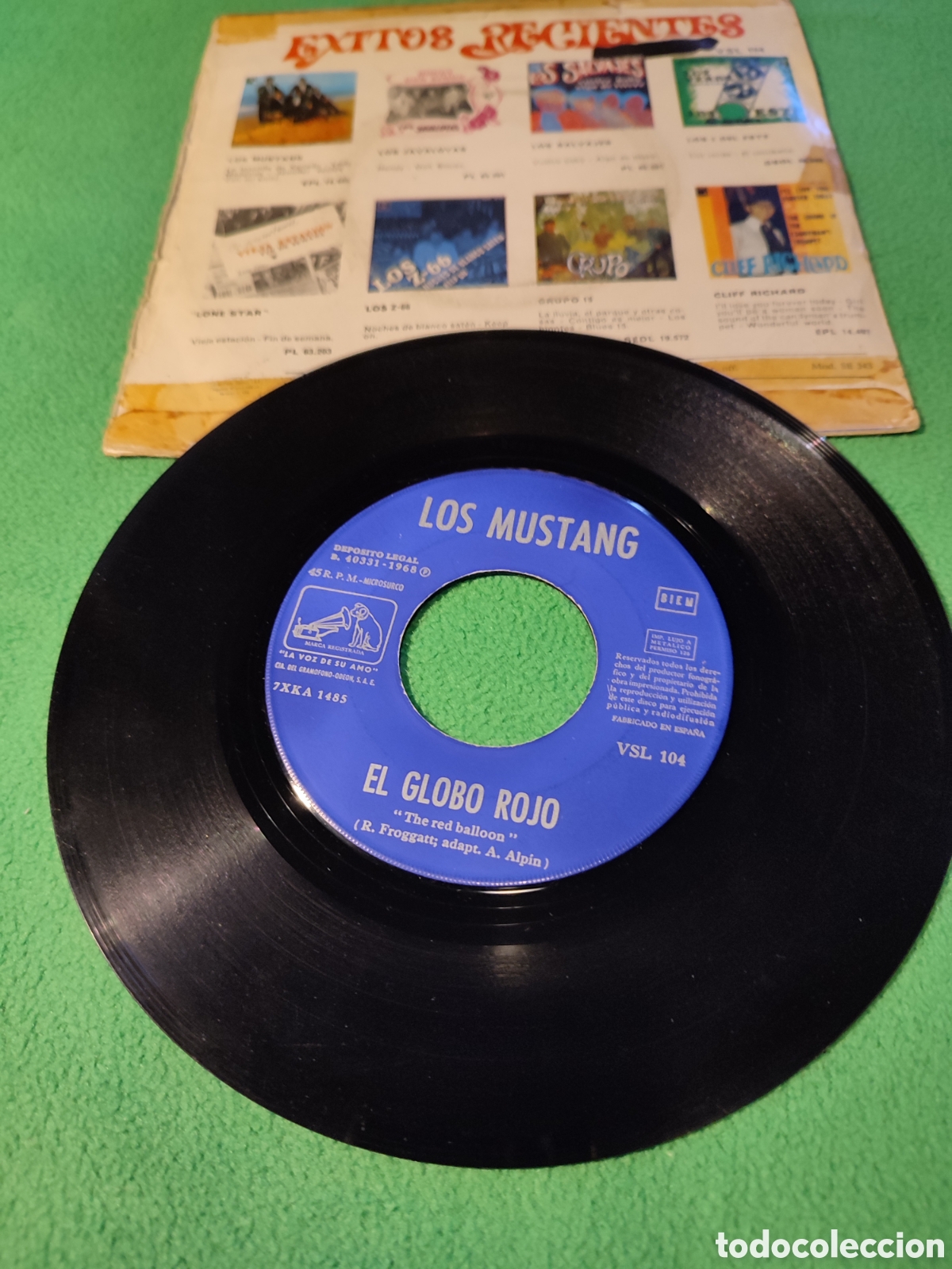 Discos de vinilo: Los Mustang - El globo rojo - Foto 2