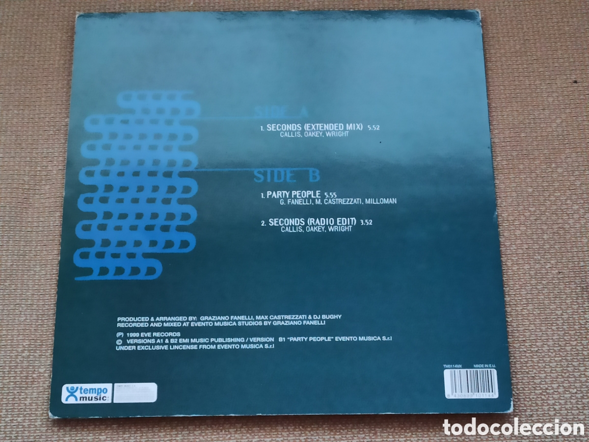 Discos de vinilo: Trancex - Seconds (12&rdquo;) - Foto 2