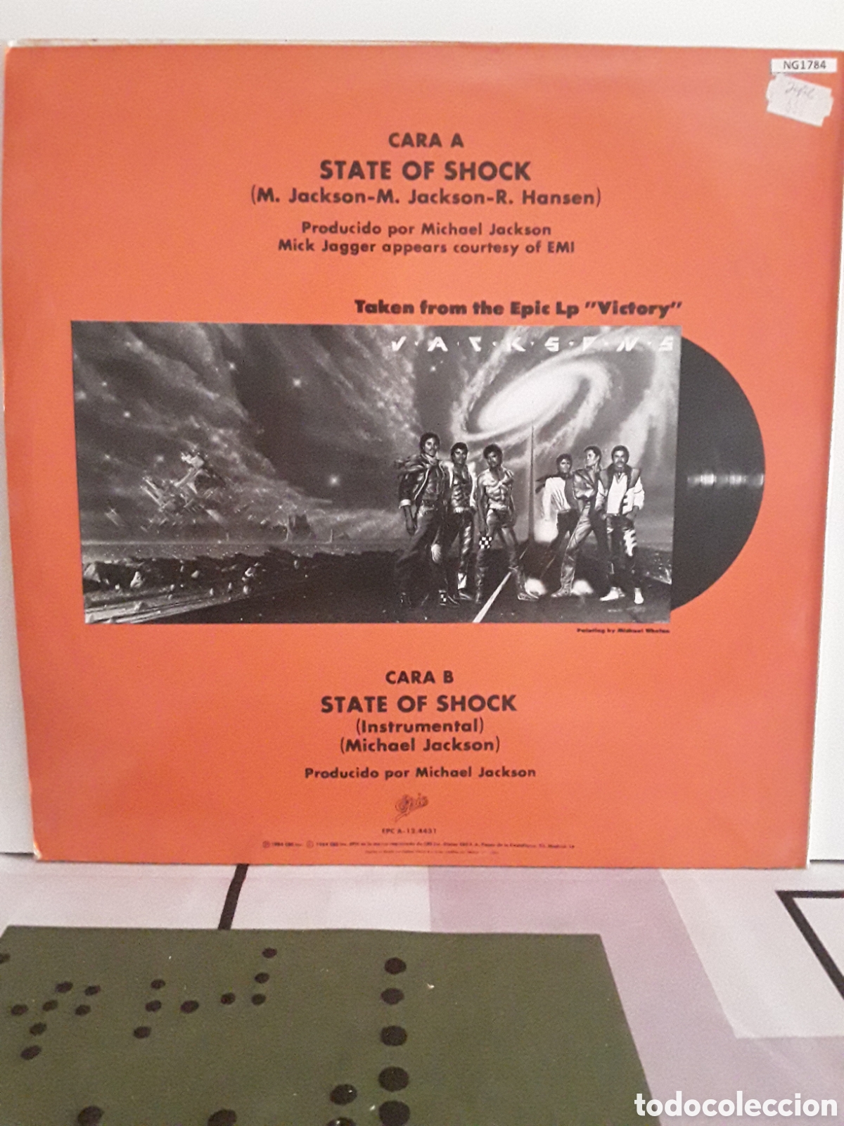 Discos de vinilo: Jacksons &lrm;&ndash; State Of Shock (Special Dance Mix) - Foto 2