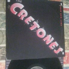 Discos de vinilo: THE CRETONES THIN RED LINE (1980-PLANET RECORDS) +ENCARTE OG ITALIA SIN SEÑALES DE USO