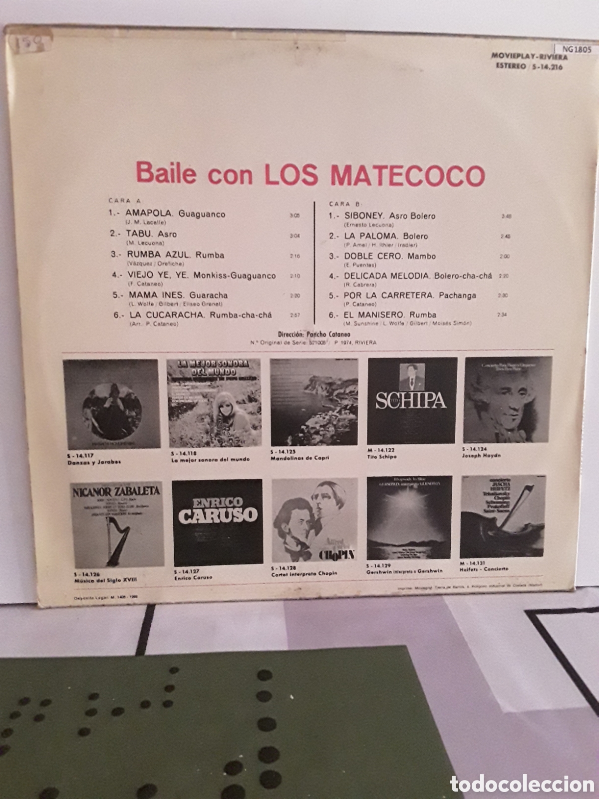 Discos de vinilo: Los Matecoco &lrm;&ndash; Baile Con Los Matecoco - Foto 2