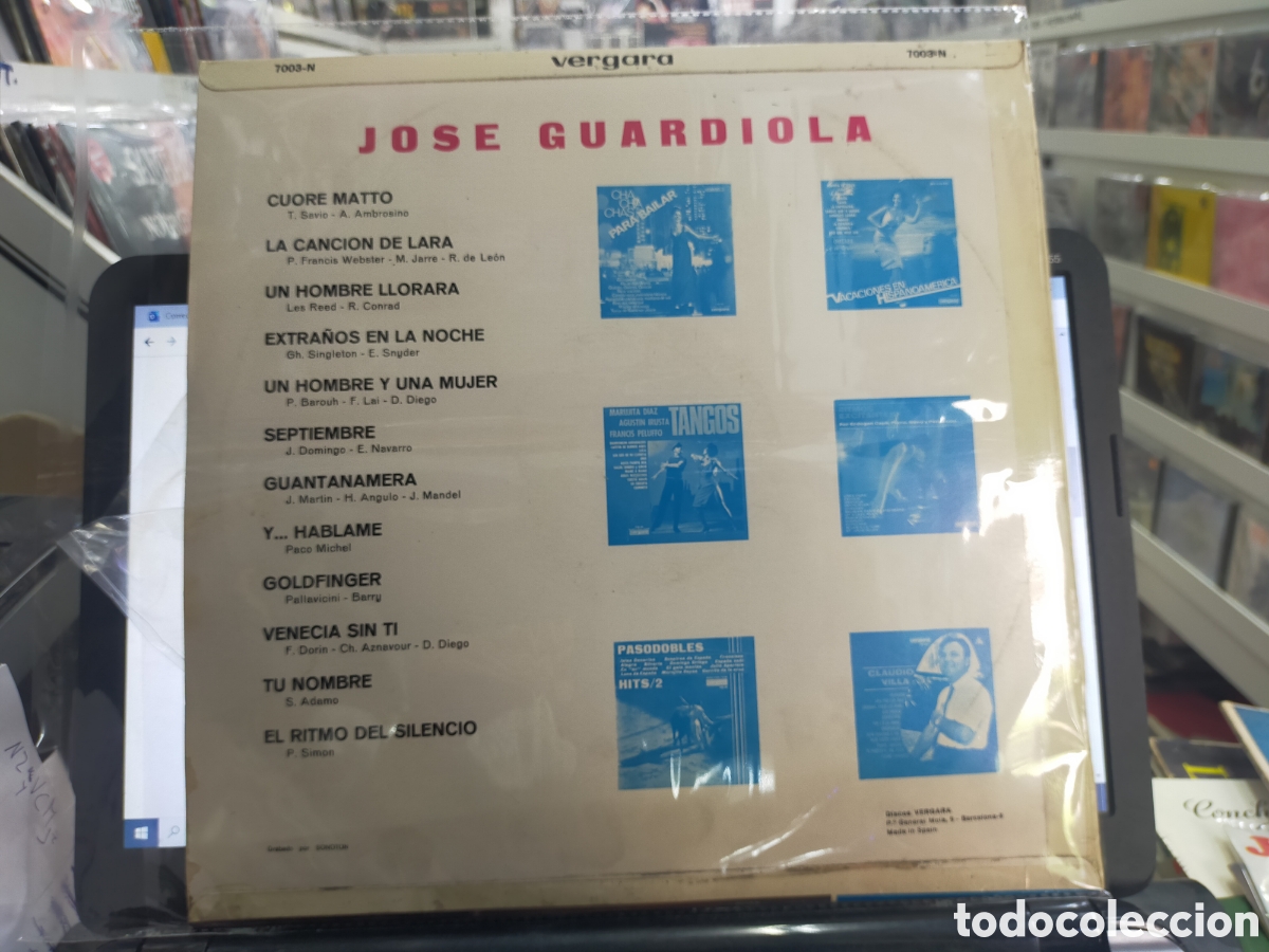 Discos de vinilo: Jos&eacute; Guardiola lp 1967 vergara - Foto 2