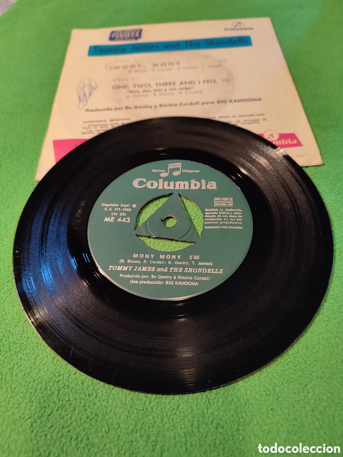 Discos de vinilo: Tommy James & The Shondells - Mony mony - Foto 2