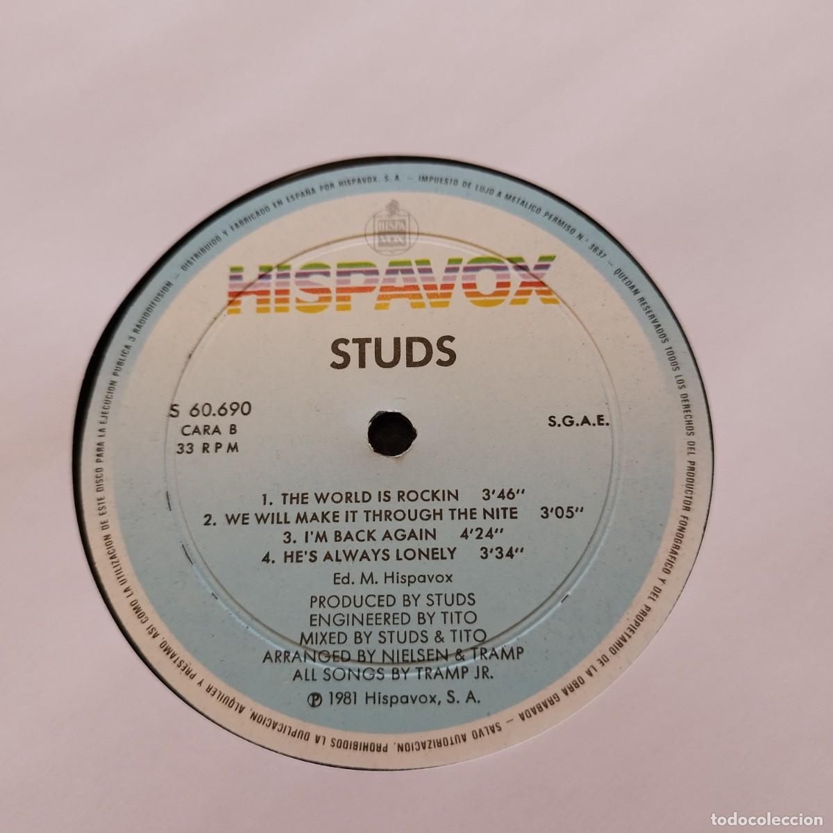 Discos de vinilo: STUDS - STUDS - 1982 - FIRMADO. - Foto 9