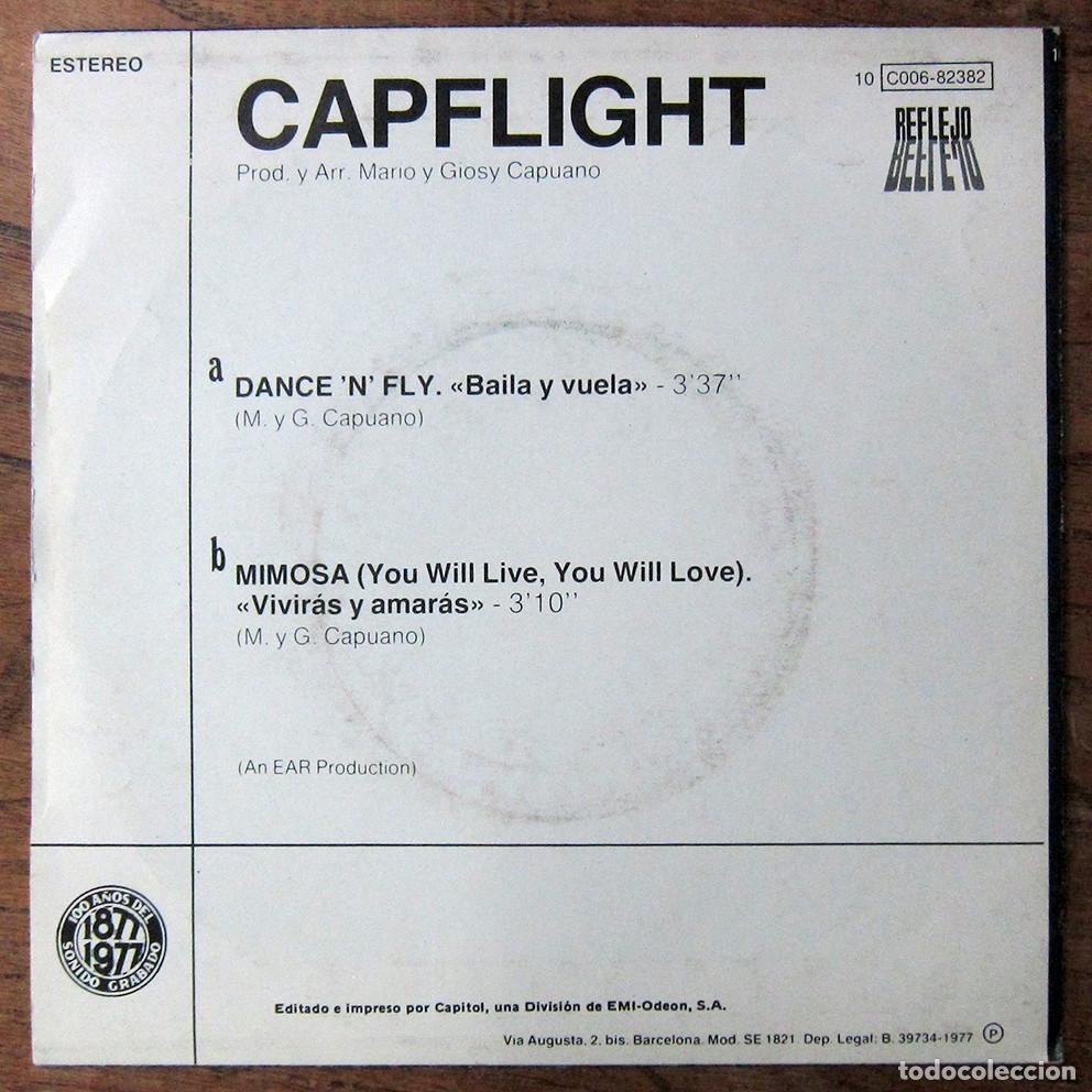 Discos de vinilo: CAPFLIGHT - DANCE N FLY / MIMOSA - 1977 - - Foto 2