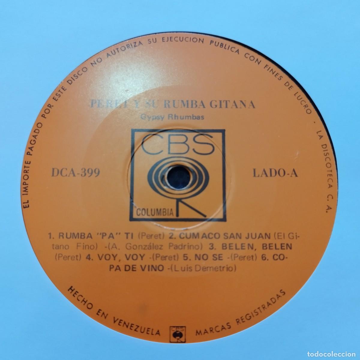 Discos de vinilo: PERET Y SU RUMBA GITANA - VENEZUELA. - Foto 7