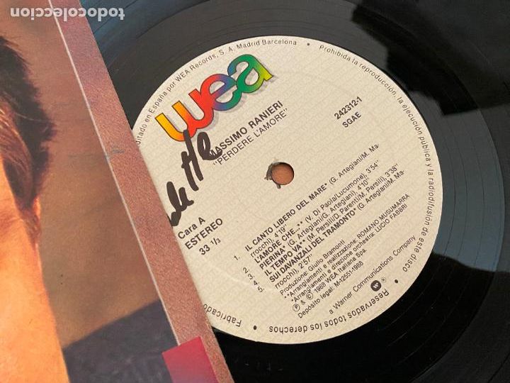 Discos de vinilo: MASSIMO RANIERI (PERDERE LAMORE) LP ESPA&Ntilde;A 1988 (B-39) - Foto 2