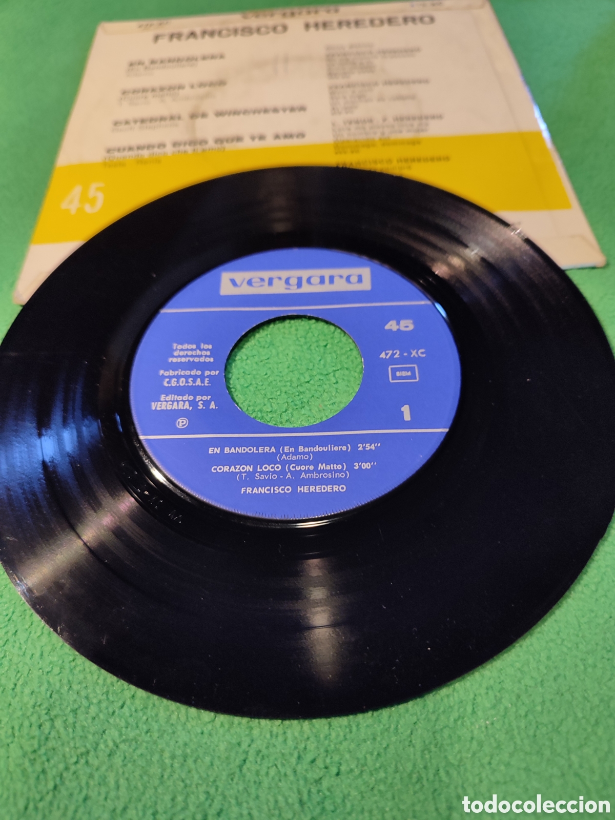 Discos de vinilo: Francisco Heredero - En bandolera+ 3 - Foto 2