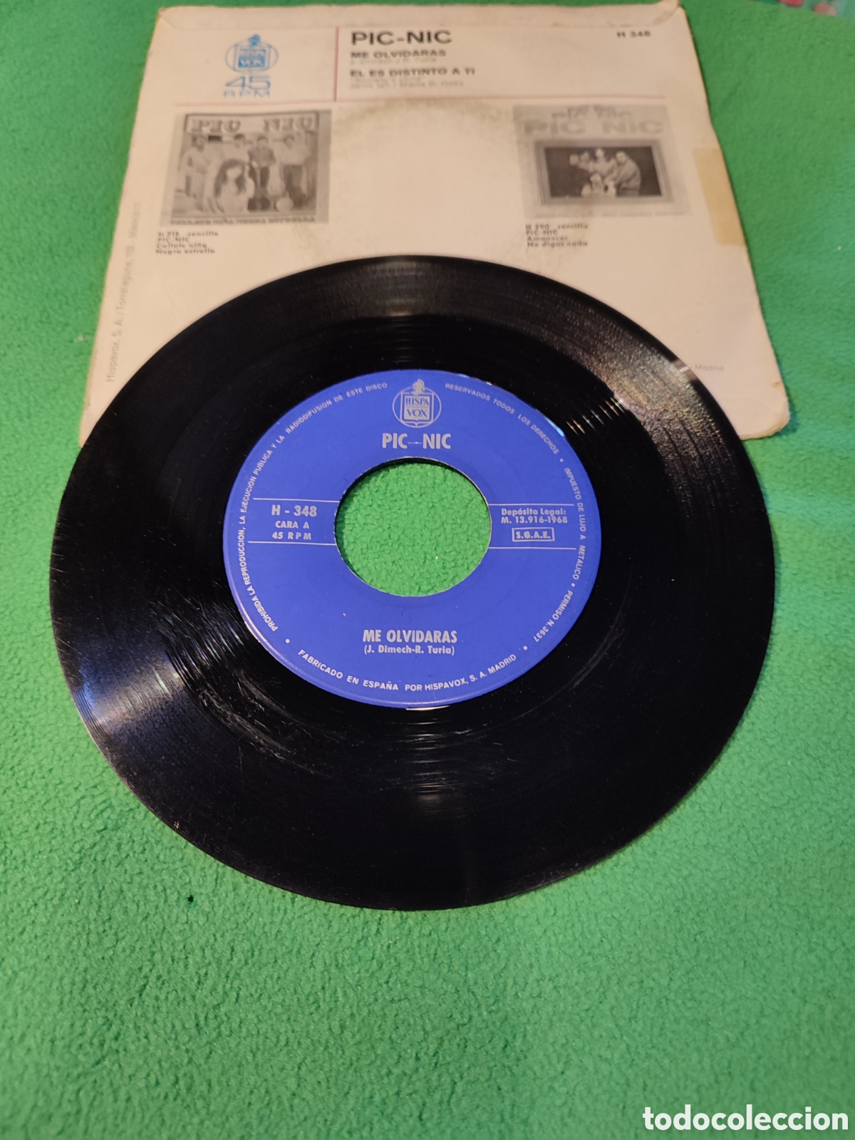 Discos de vinilo: Pic-Nic - Me olvidar&aacute;s - Foto 2