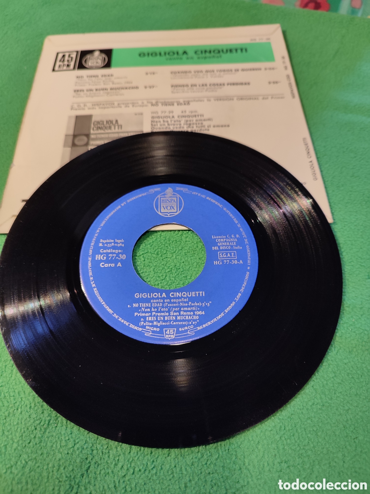 Discos de vinilo: Gigliola Cinquetti - No tiene edad + 3 - Foto 2