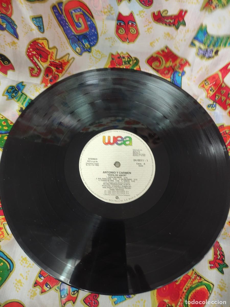 Discos de vinilo: LP ANTONIO Y CARMEN. Sopa de amor. 1982 - Foto 6