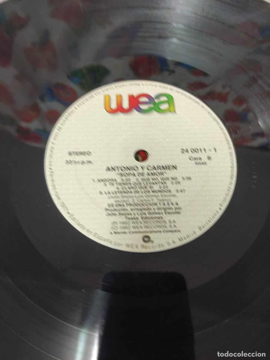 Discos de vinilo: LP ANTONIO Y CARMEN. Sopa de amor. 1982 - Foto 9
