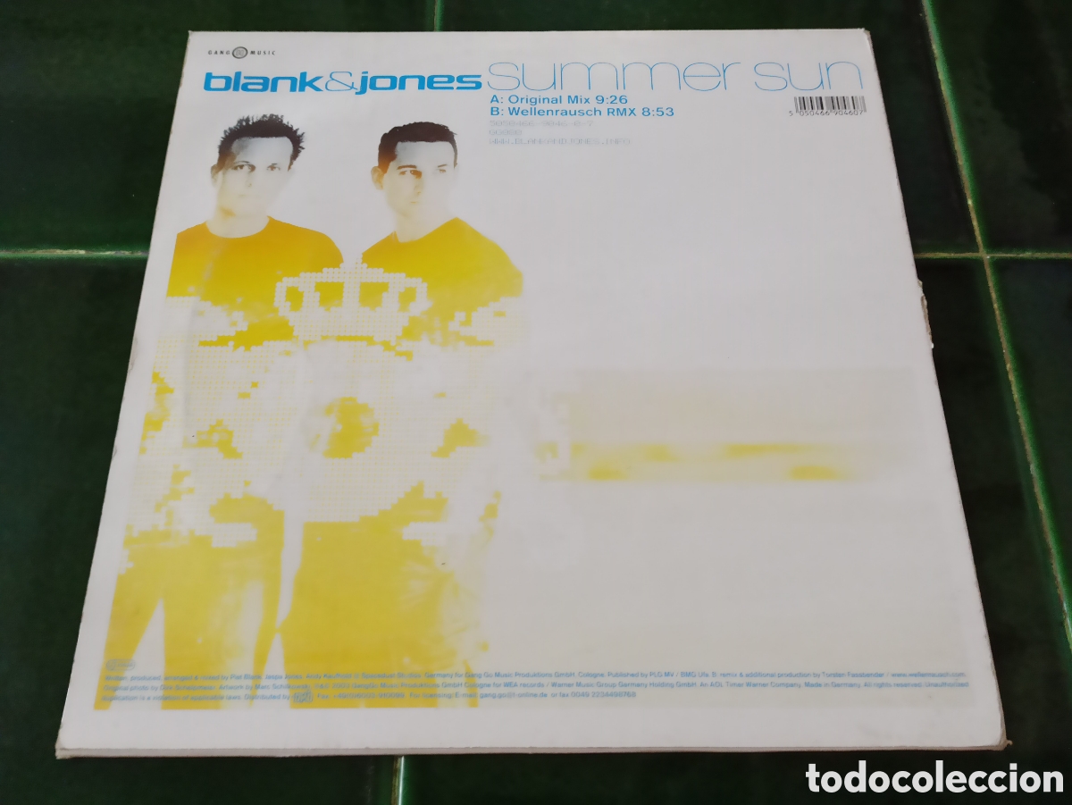 Discos de vinilo: Blank & Jones &lrm;&ndash; Summer Sun. Vinilo 10&rdquo; - Foto 2