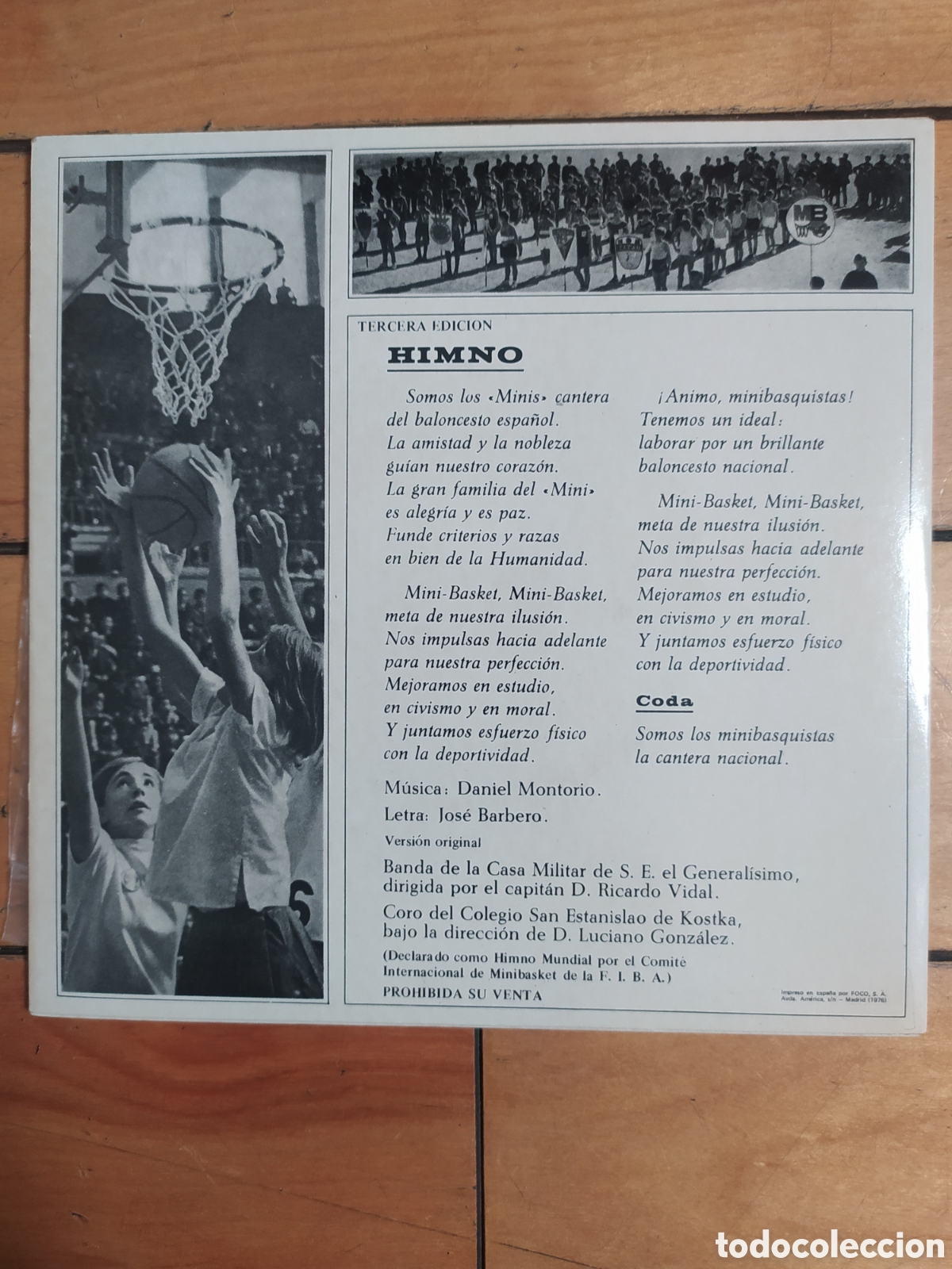 Discos de vinilo: Himno Nacional Mini -Basket - Foto 2