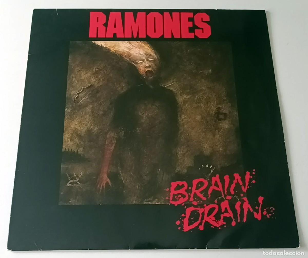Discos de vinilo: LP RAMONES - BRAIN DRAIN - Foto 1