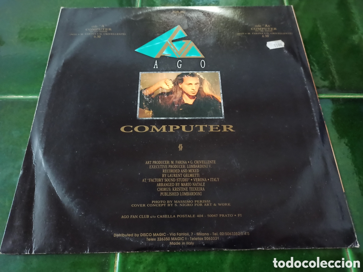 Discos de vinilo: Ago &lrm;&ndash; Computer (In My Mind) - Foto 2