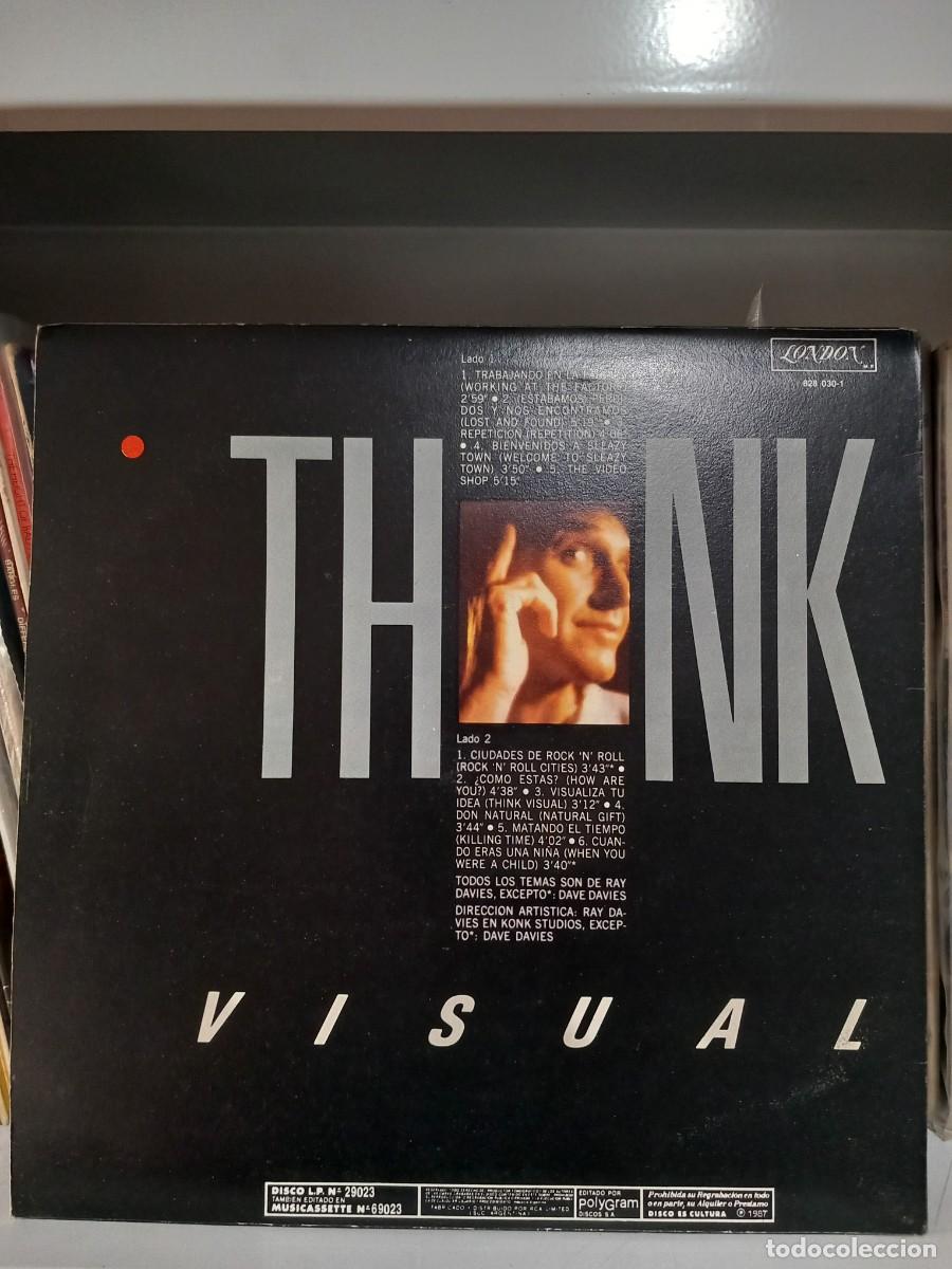 Discos de vinilo: The Kinks &lrm;&ndash; Think Visual - lp edic. argentina - Foto 2