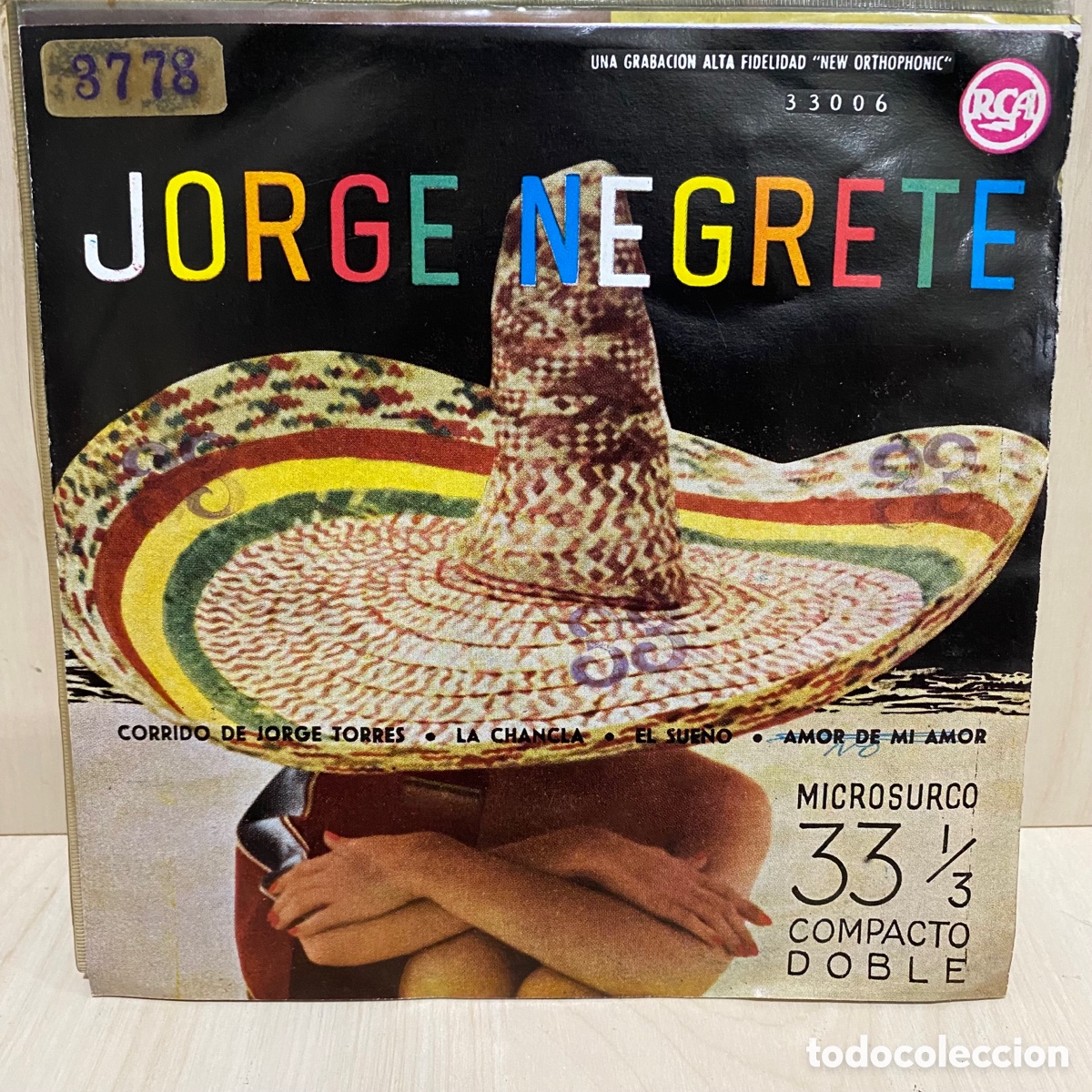 Discos de vinilo: Jorge Negrete - Corrido De Jorge Torres (7&rdquo;, EP, Mono) - Foto 1