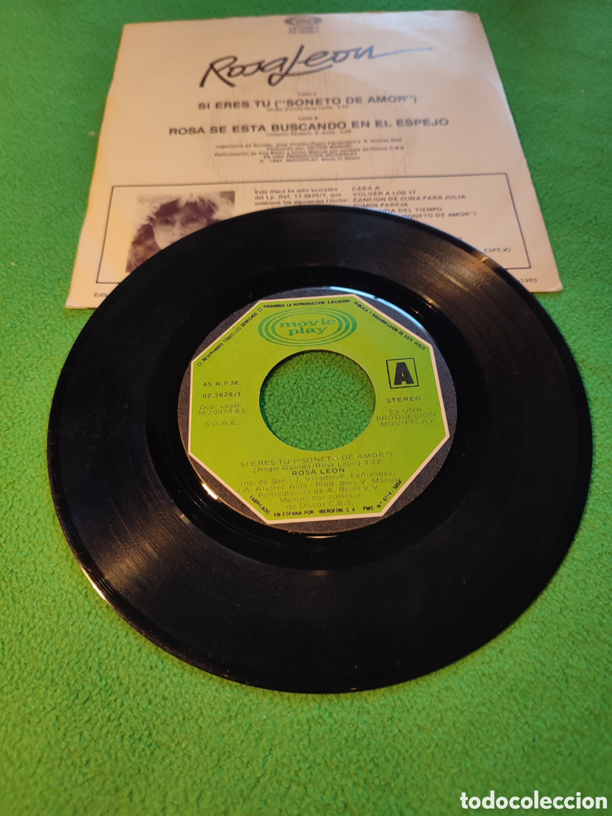 Discos de vinilo: Rosa Le&oacute;n - Si eres tu - Foto 2