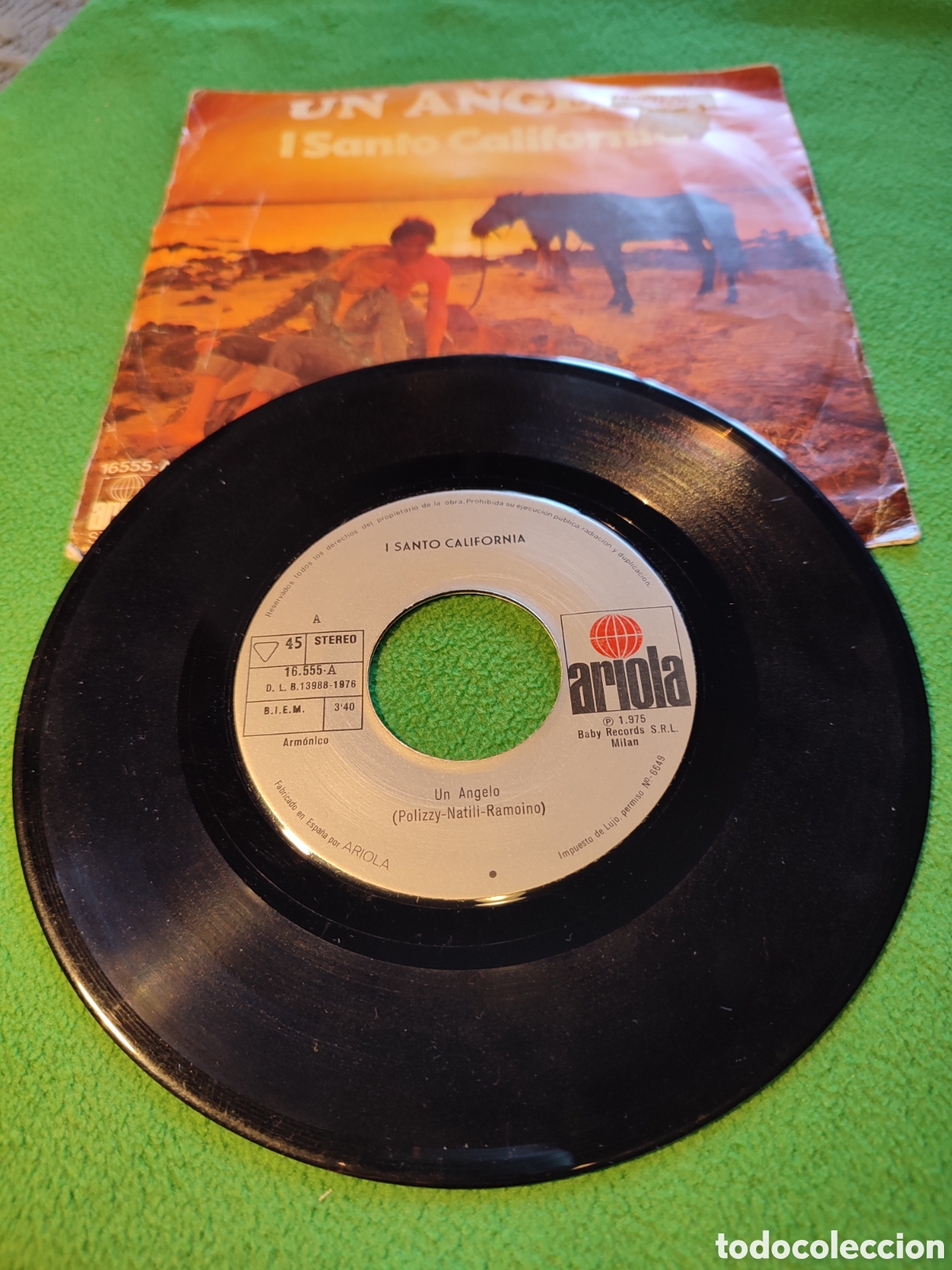 Discos de vinilo: I Santo California - Un angelo - Foto 2