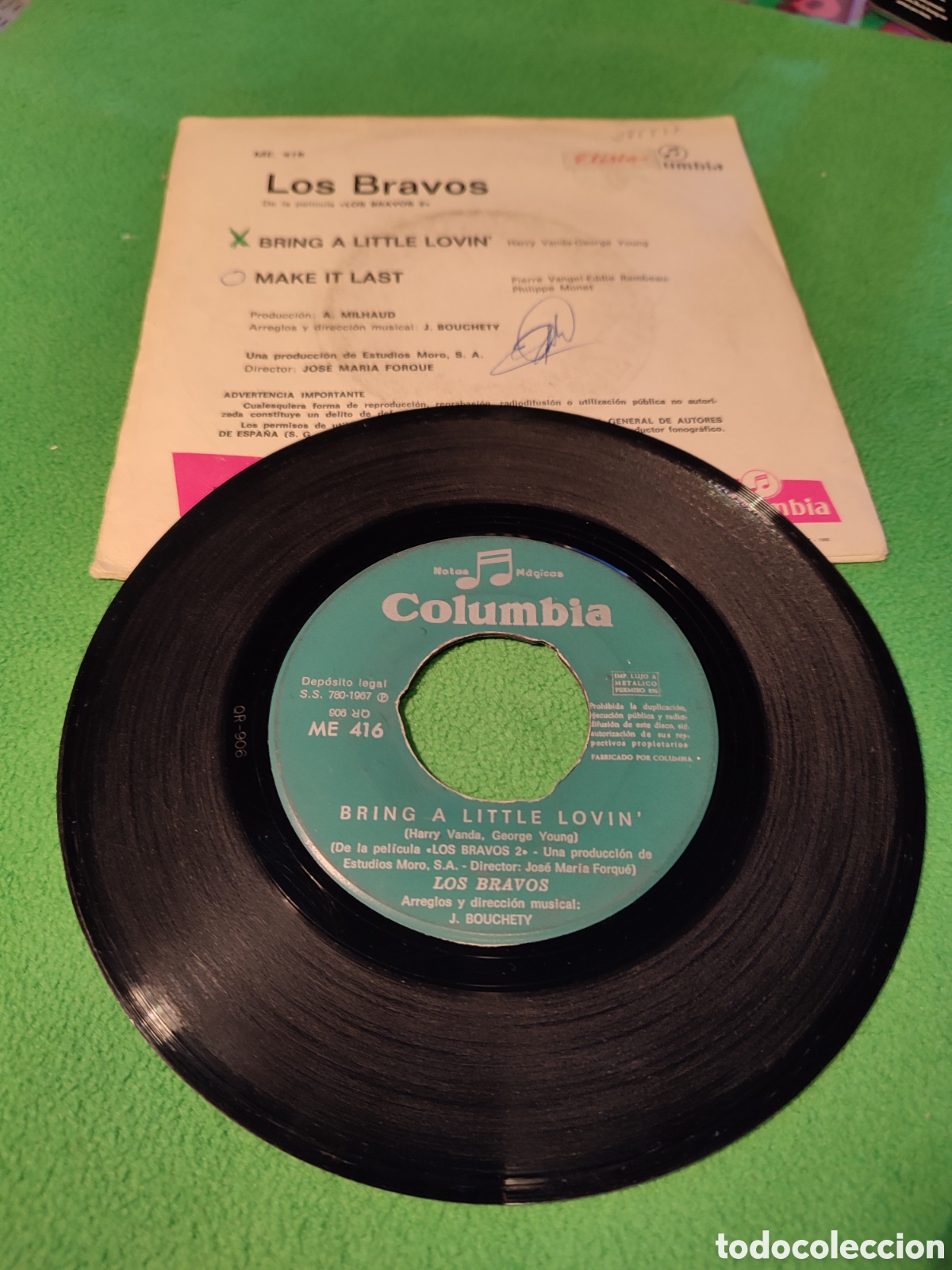 Discos de vinilo: Los Bravos - Bring a little lovin - Foto 2