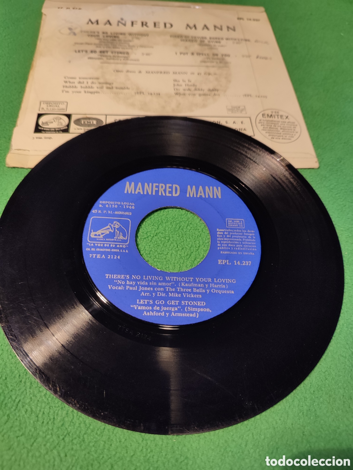 Discos de vinilo: Manfred Mann - Theres no Living without ...+ 3 - Foto 2
