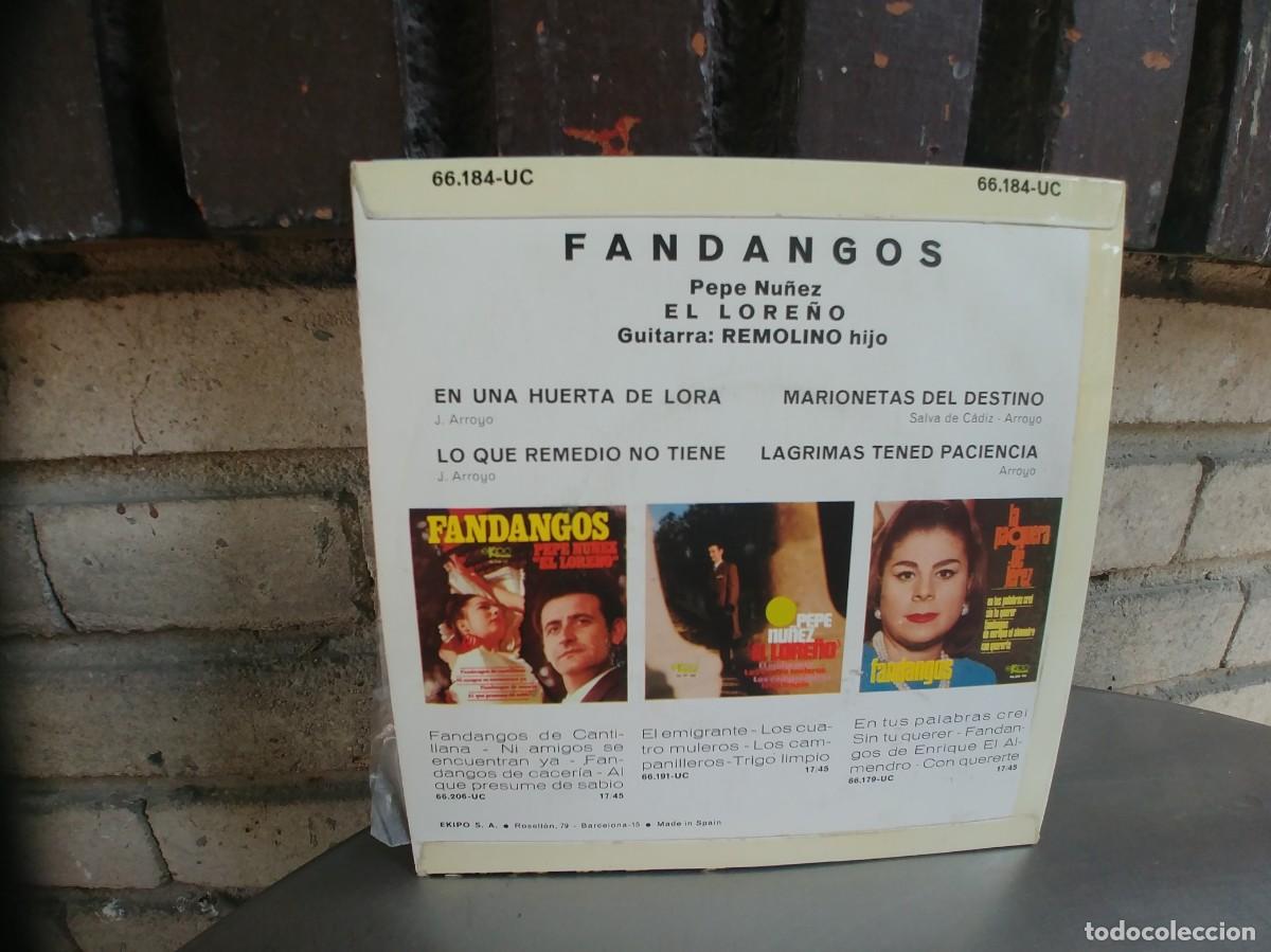 Discos de vinilo: EL LORE&Ntilde;O-EP FANDANGOS - Foto 2