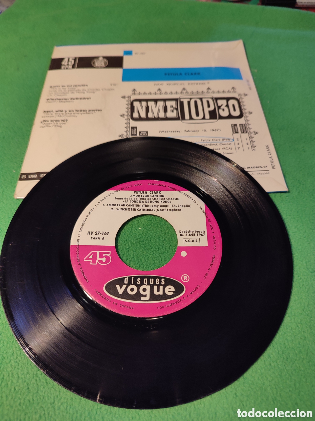 Discos de vinilo: Petula Clark - Amor es mi canci&oacute;n+ 3 - Foto 2