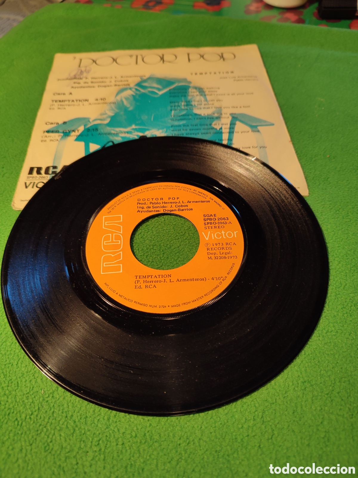 Discos de vinilo: Doctor Pop - Temptation Vinilo single - Foto 2