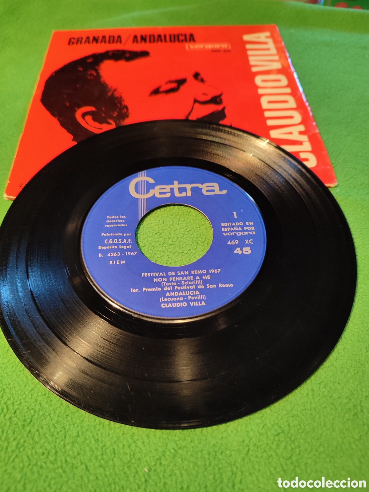 Discos de vinilo: Claudio Villa - Non pensare a me + 3 - Foto 2
