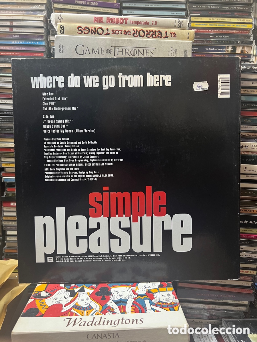 Discos de vinilo: Simple pleasure Where do we go from here - Foto 2