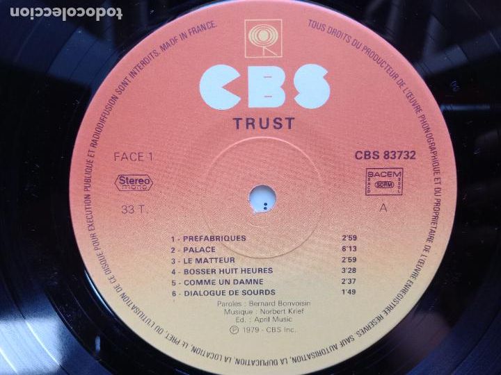 Discos de vinilo: Trust - lelite - Foto 5